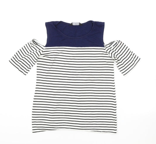 Womens UK Size 8 Dorothy Perkins White Basic T-Shirt