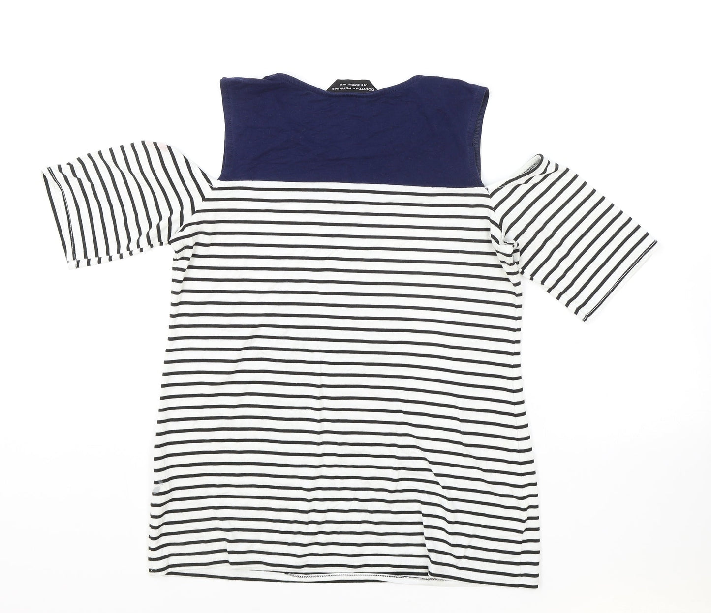 Womens UK Size 8 Dorothy Perkins White Basic T-Shirt