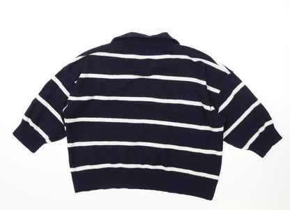 Womens UK Size S H&M Blue Pullover Jumper