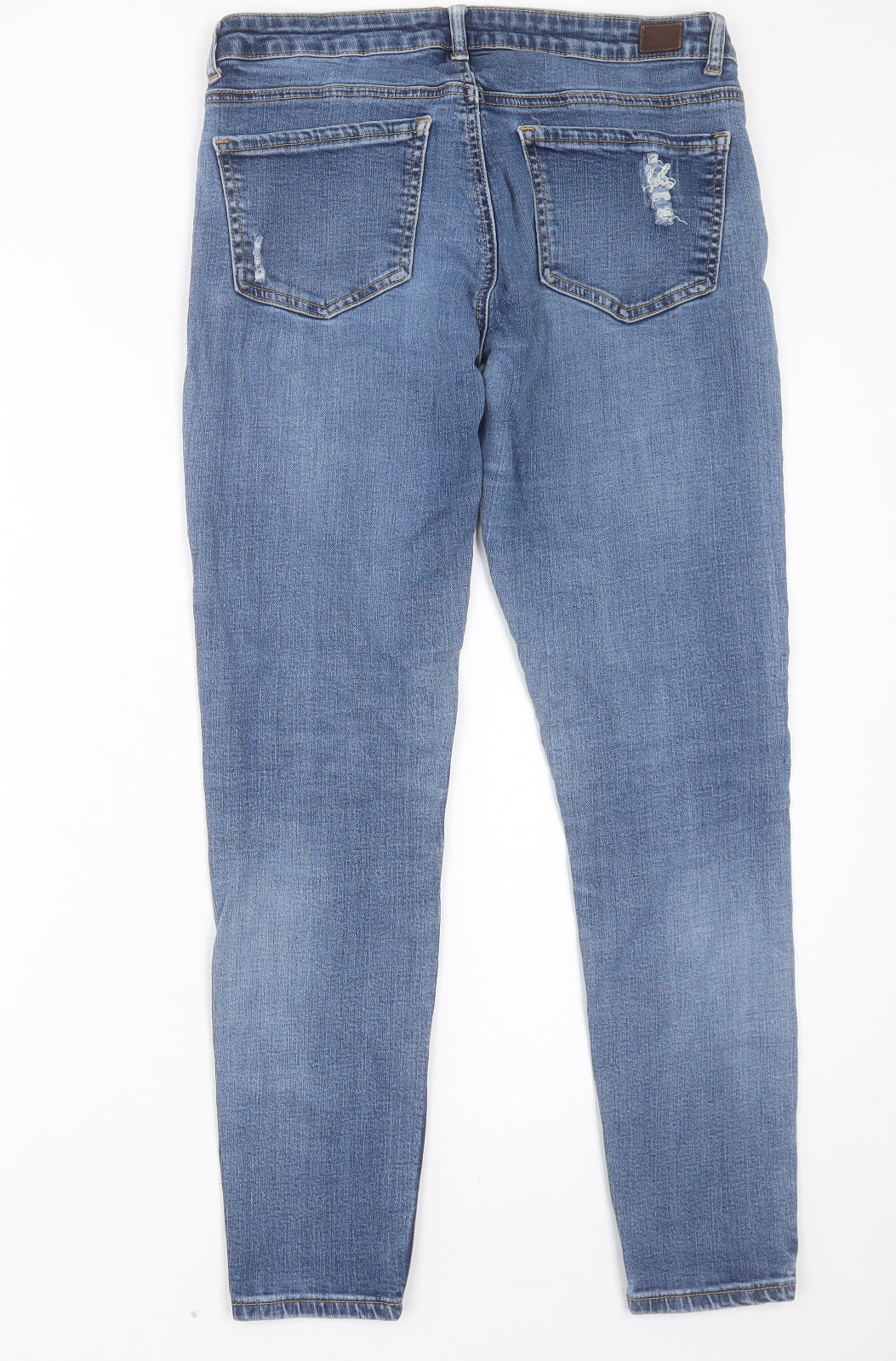 SCOUT Womens Blue Cotton Skinny Jeans Size 30 in L28 in Regular Button