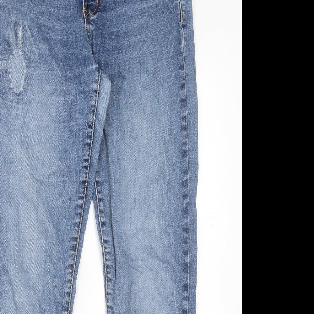 SCOUT Womens Blue Cotton Skinny Jeans Size 30 in L28 in Regular Button