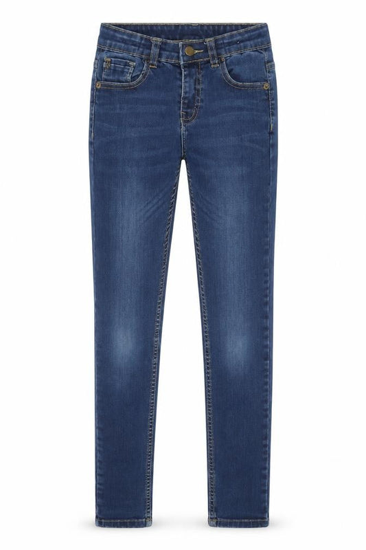 A2Z Girls Blue Cotton Skinny Jeans Size 11-12 Years Regular Button