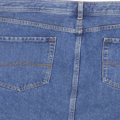 Jack Wills Womens Blue Cotton A-Line Skirt Size 12 Button