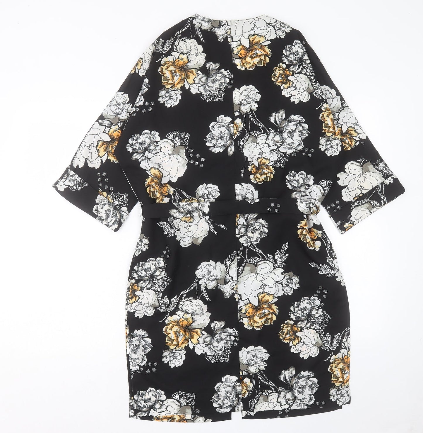 River Island Womens Black Floral Jacket Size 8