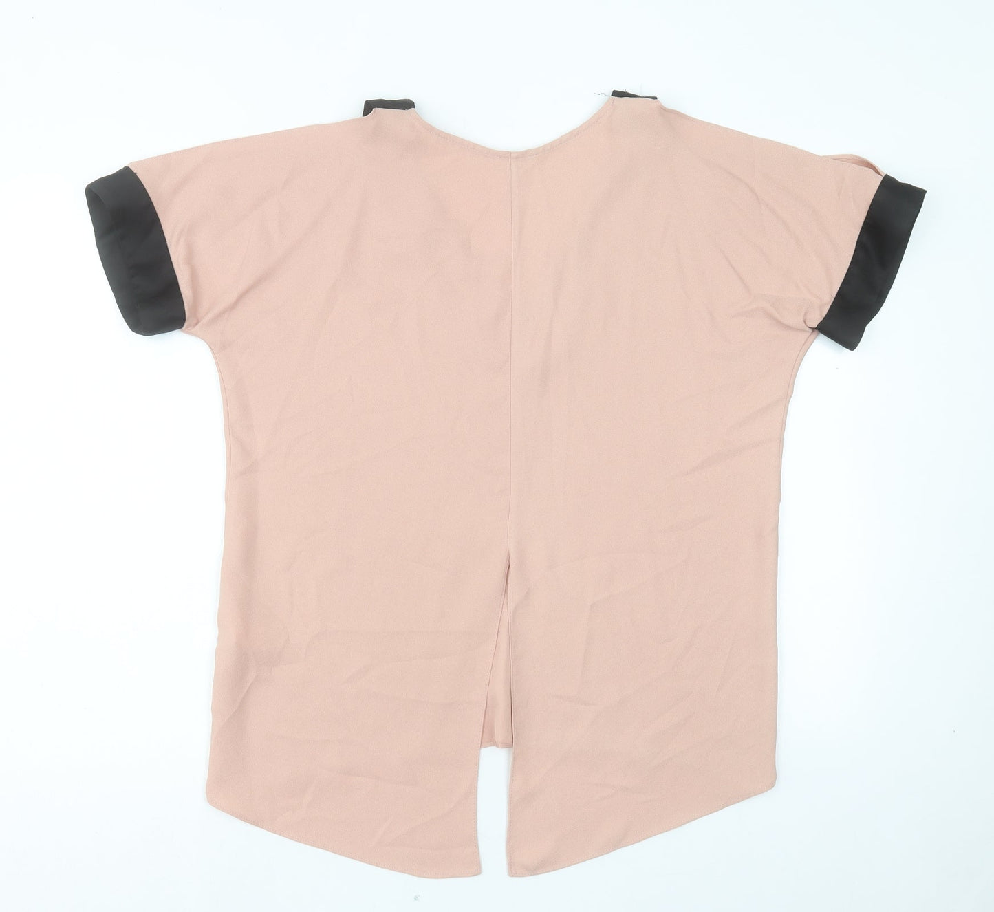 Womens UK Size 10 River Island Pink Basic T-Shirt