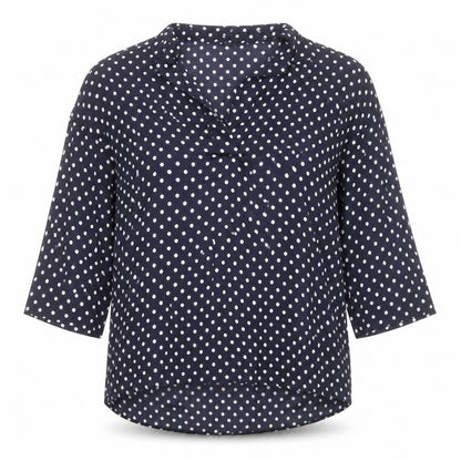 Womens UK Size S Zara Blue Basic Blouse