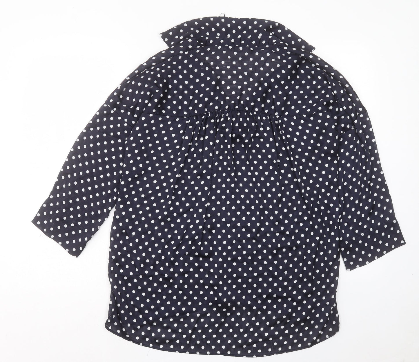 Womens UK Size S Zara Blue Basic Blouse
