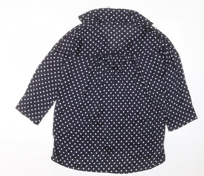 Womens UK Size S Zara Blue Basic Blouse