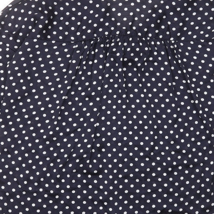 Womens UK Size S Zara Blue Basic Blouse