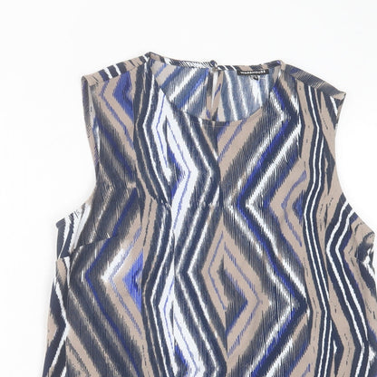 Womens UK Size 14 Warehouse Multicoloured Basic Tank