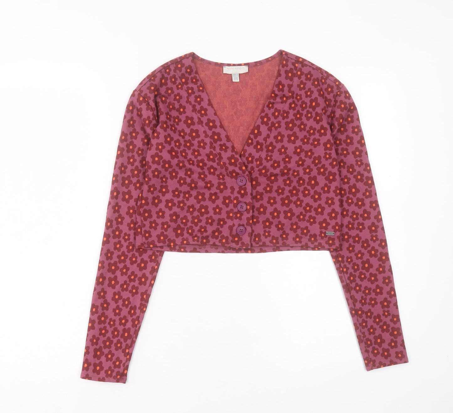 Womens UK Size XS Pacific Republic Purple Cardigan Jumper