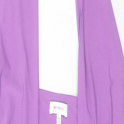 Better Be Womens Purple Polyester Bodycon Size S Halter Tie - Ruched Sides