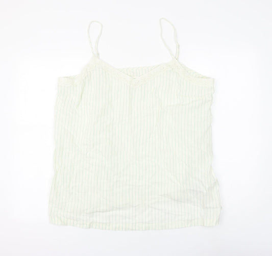 Womens UK Size 22 Marks and Spencer White Basic Tank