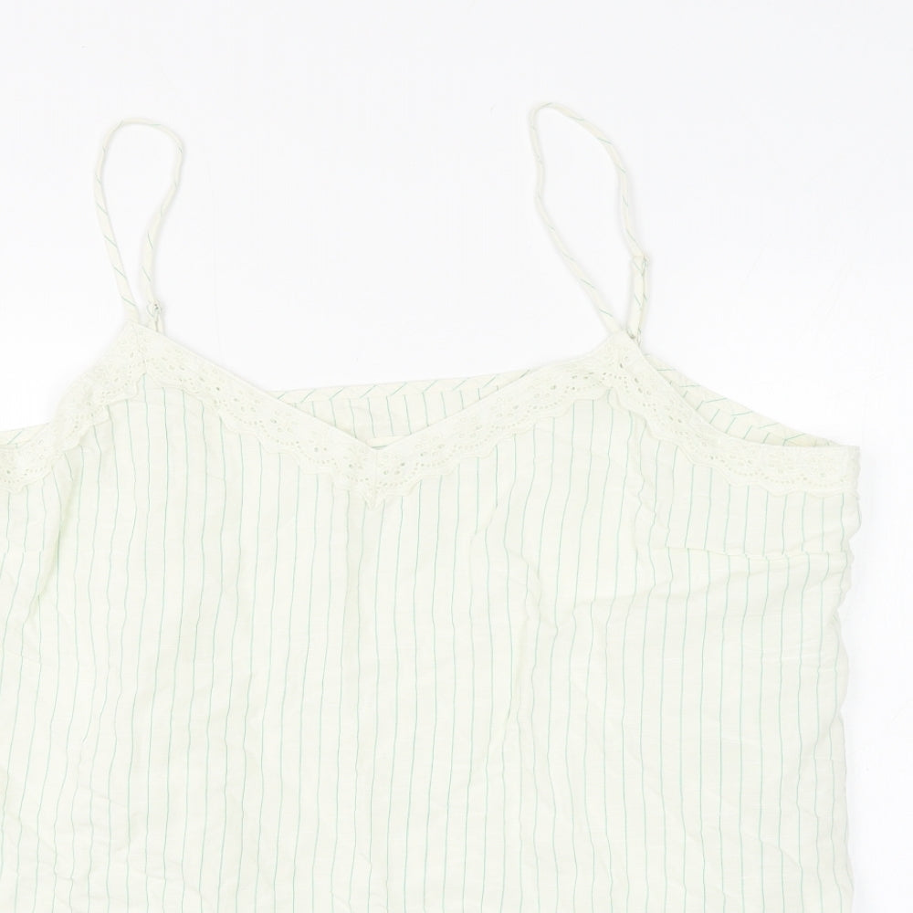 Womens UK Size 22 Marks and Spencer White Basic Tank