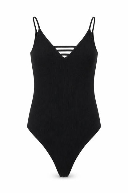 newloo Womens Black Polyester Bodysuit One-Piece Size 10 Snap