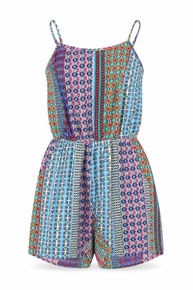 Womens UK Size 6 Atmosphere One-Piece Multicoloured Playsuit