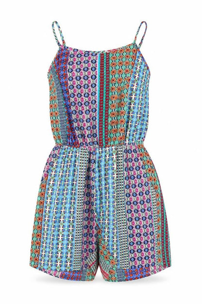 Womens UK Size 6 Atmosphere One-Piece Multicoloured Playsuit