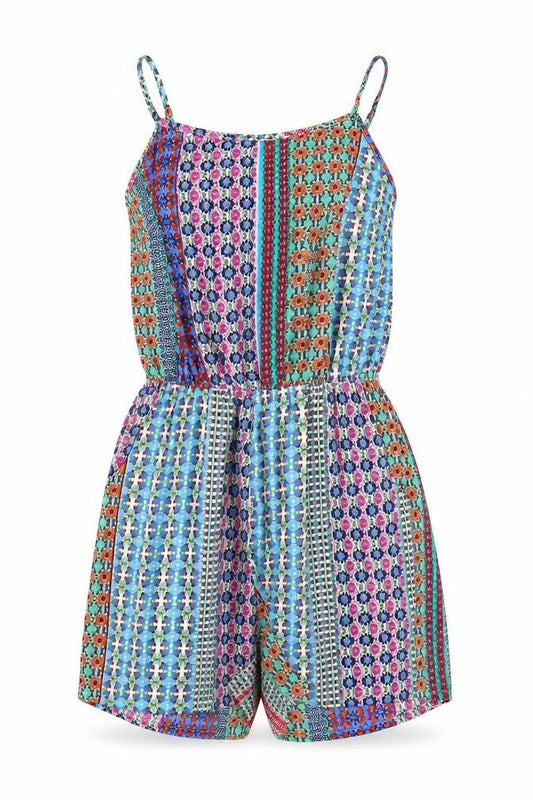 Womens UK Size 6 Atmosphere One-Piece Multicoloured Playsuit