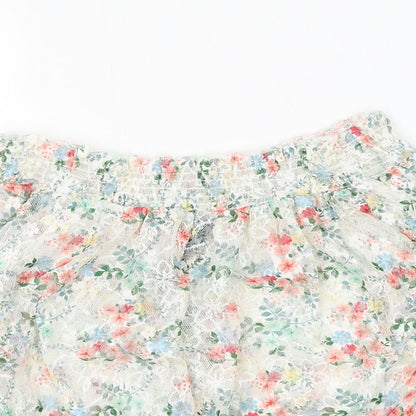 Womens UK Size 12 New Look White Cropped Blouse