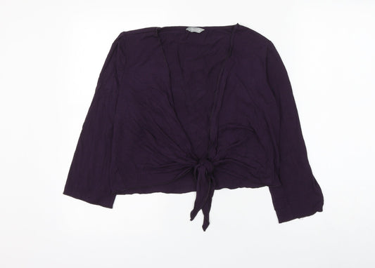 Womens UK Size 14 Marks and Spencer Purple Cardigan Jumper