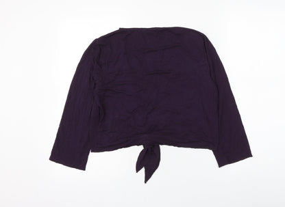 Womens UK Size 14 Marks and Spencer Purple Cardigan Jumper