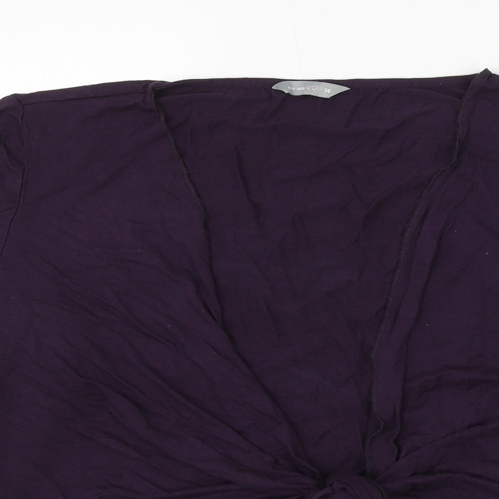 Womens UK Size 14 Marks and Spencer Purple Cardigan Jumper