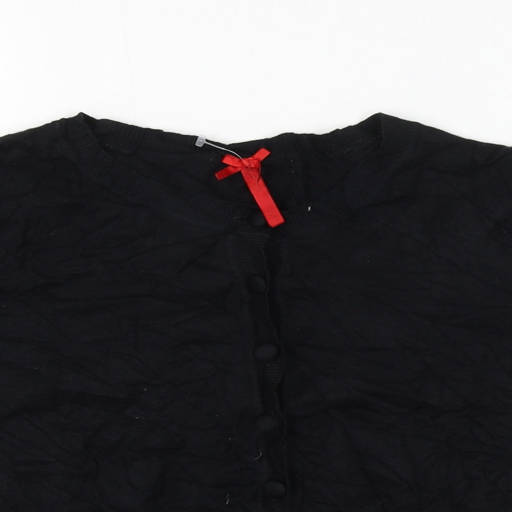 Womens UK Size 16 NEXT Black Cardigan Jumper