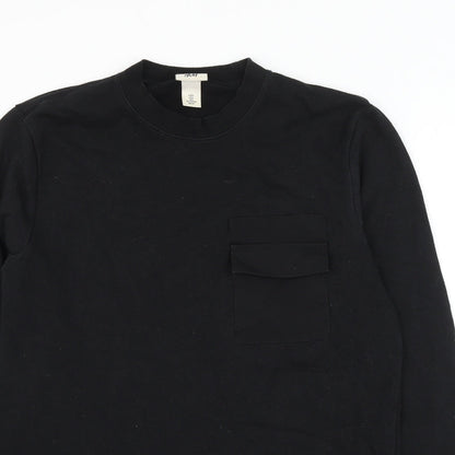 Mens UK Size S H&M Black Pullover Sweatshirt