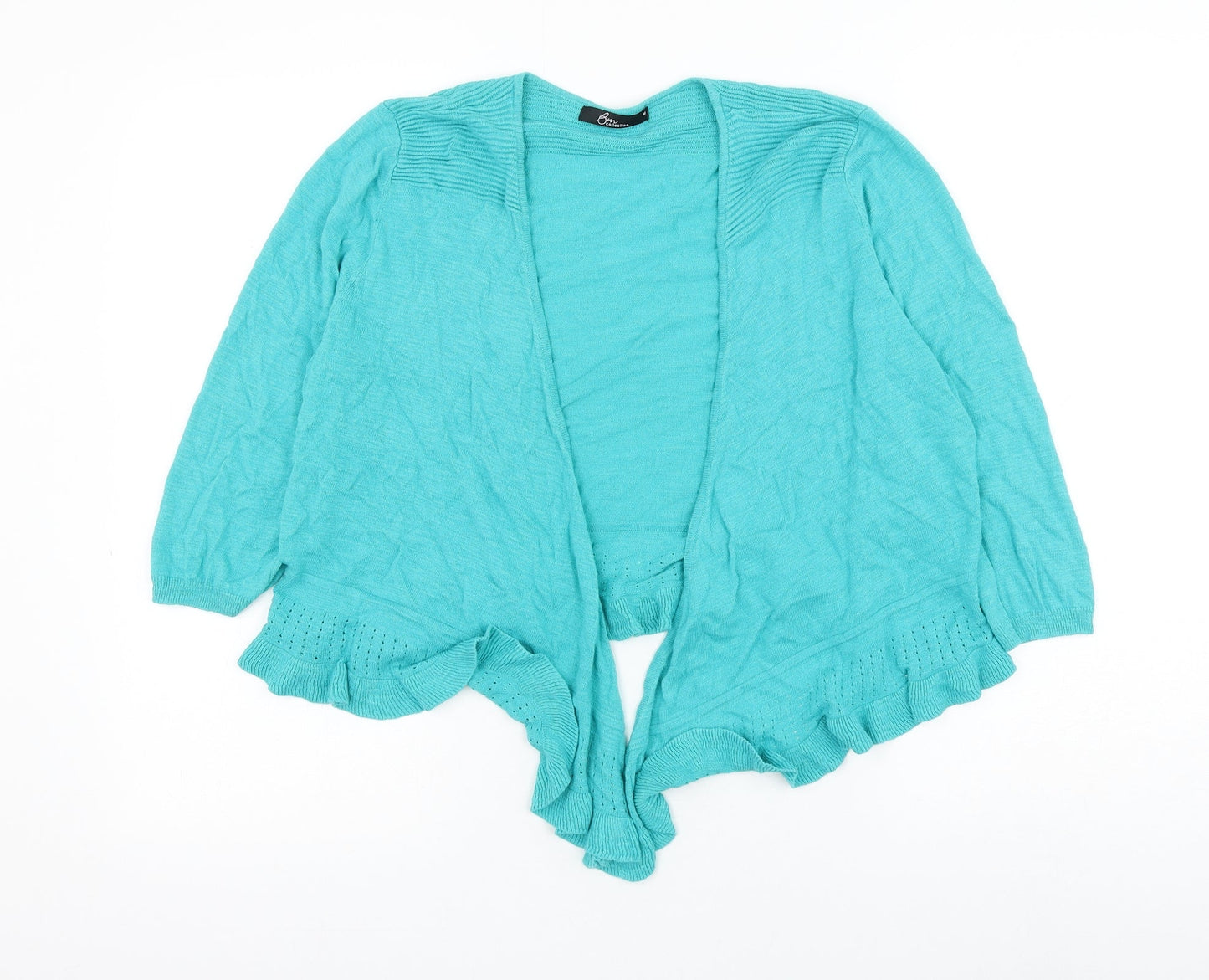 Womens UK Size M Bonmarché Green Cardigan Jumper
