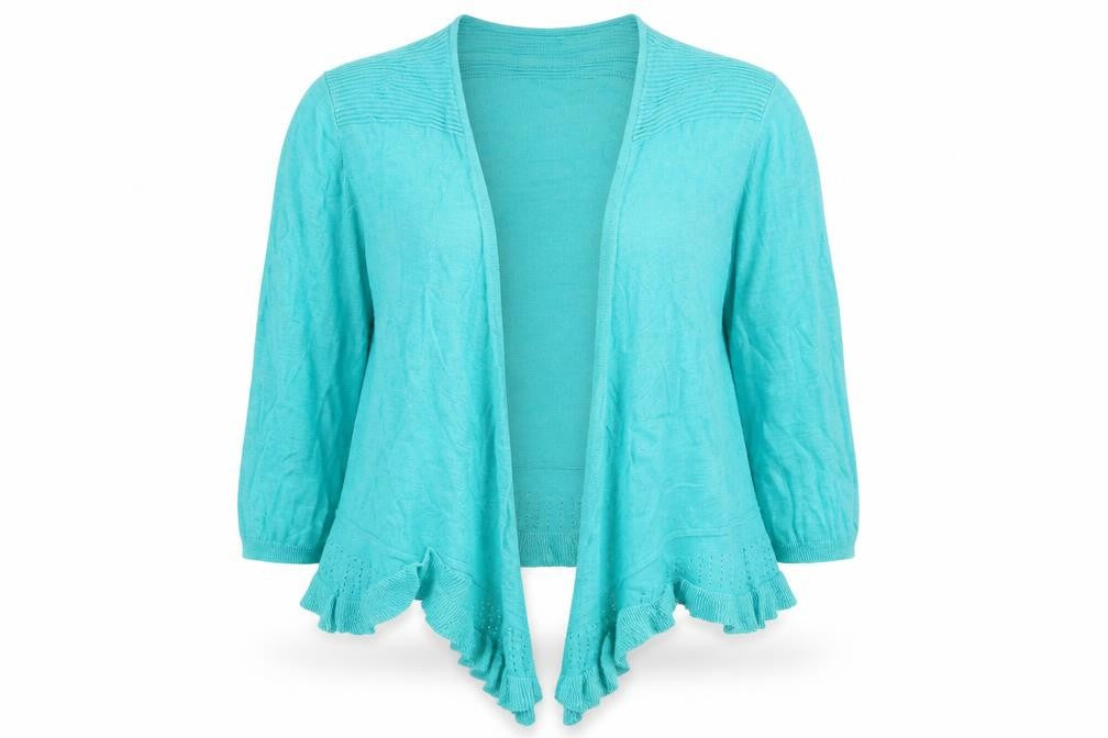 Womens UK Size M Bonmarché Green Cardigan Jumper