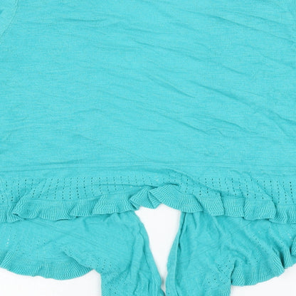 Womens UK Size M Bonmarché Green Cardigan Jumper