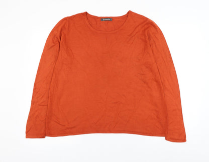 Womens UK Size M Bonmarché Orange Pullover Jumper
