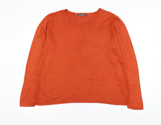 Womens UK Size M Bonmarché Orange Pullover Jumper