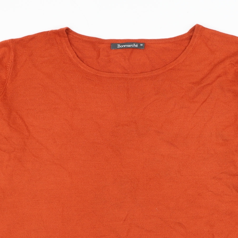 Womens UK Size M Bonmarché Orange Pullover Jumper
