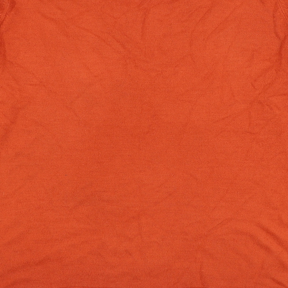 Womens UK Size M Bonmarché Orange Pullover Jumper