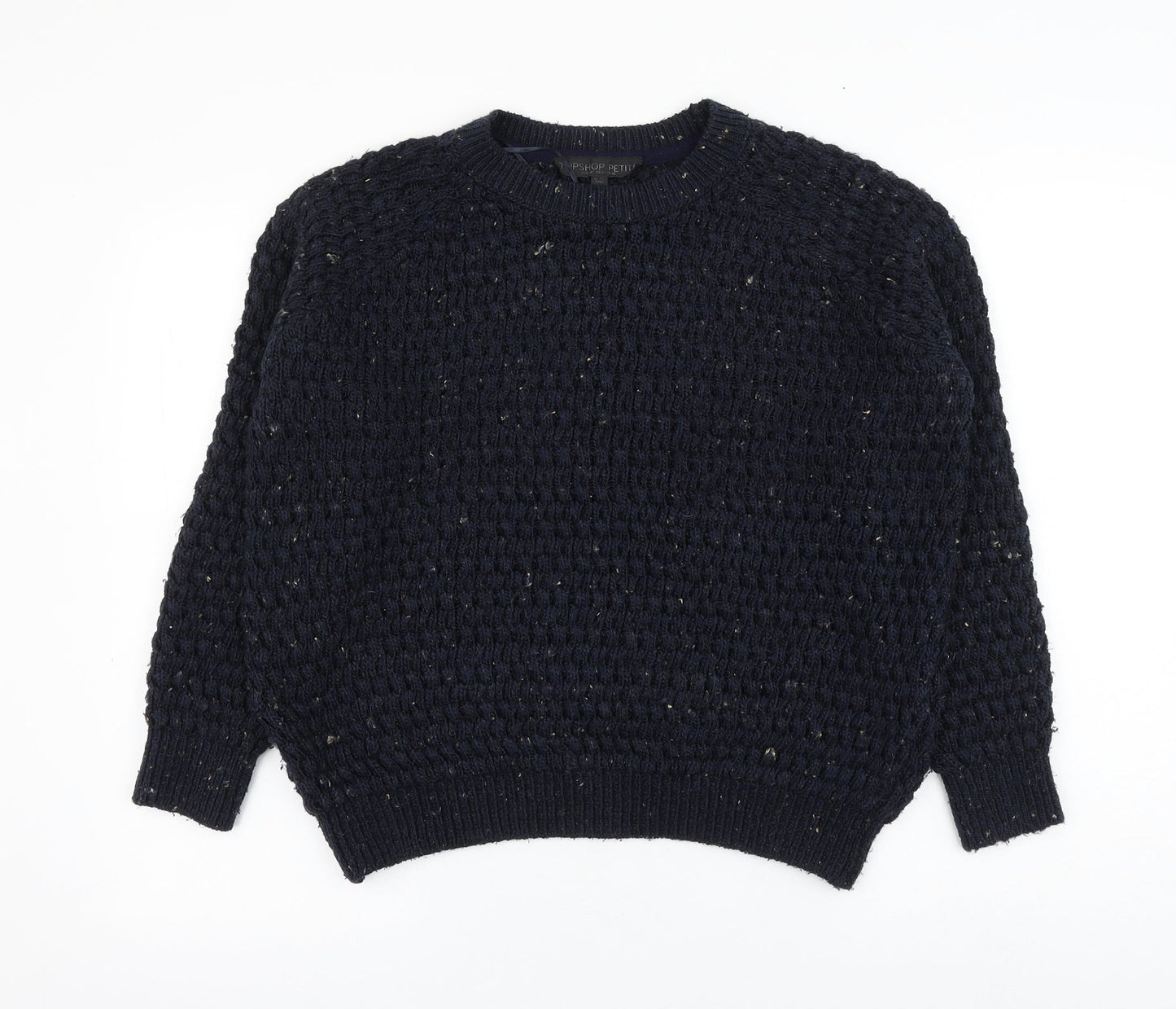 Womens UK Size 10 Topshop Blue Pullover Jumper