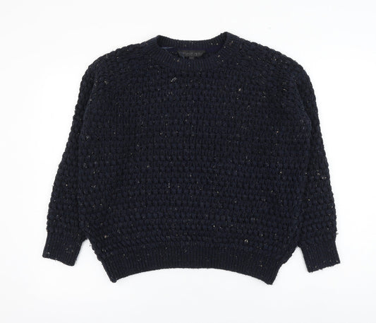 Womens UK Size 10 Topshop Blue Pullover Jumper