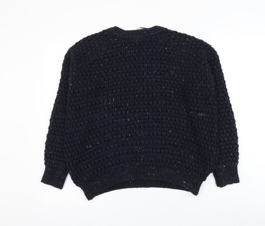 Womens UK Size 10 Topshop Blue Pullover Jumper