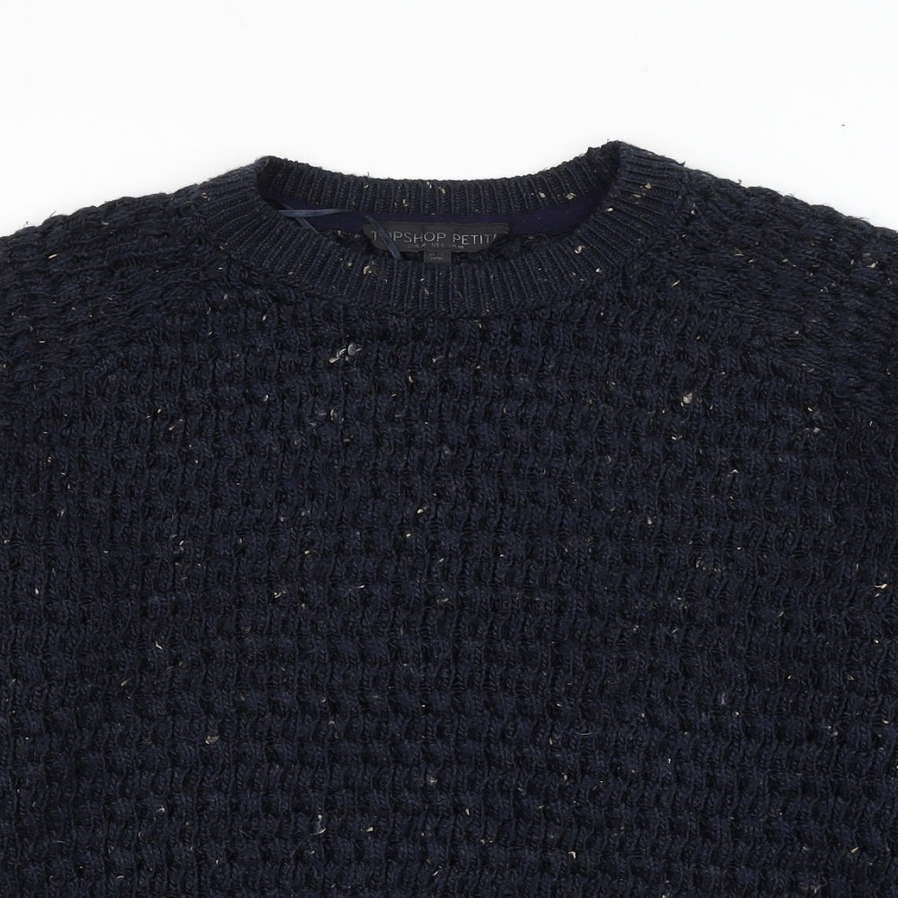 Womens UK Size 10 Topshop Blue Pullover Jumper
