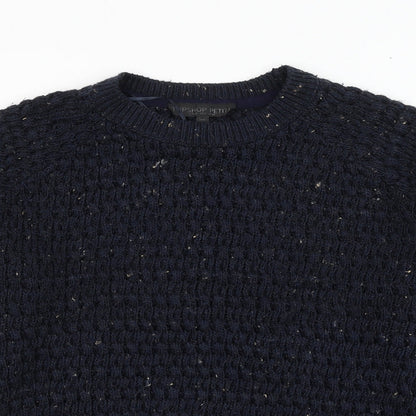 Womens UK Size 10 Topshop Blue Pullover Jumper