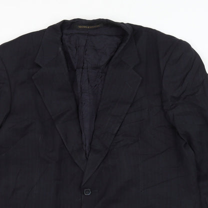 Mens UK Size 42 Marks and Spencer Regular Blue Suit Jacket