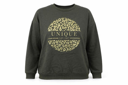 PEP & CO Womens Green Cotton Pullover Sweatshirt Size M Pullover - Unique