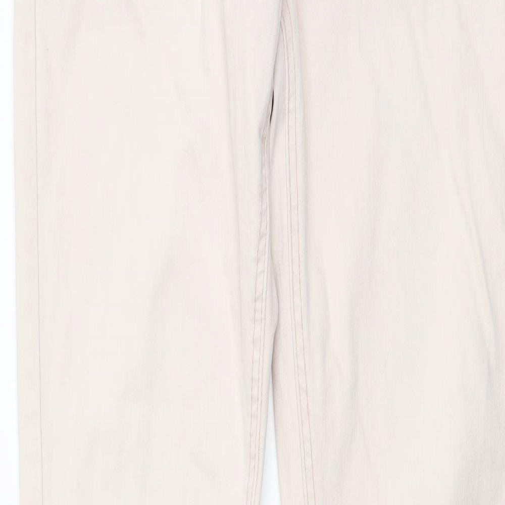 Diamonds & Divas Womens Pink Cotton Skinny Jeans Size 12 L30 in Regular Button
