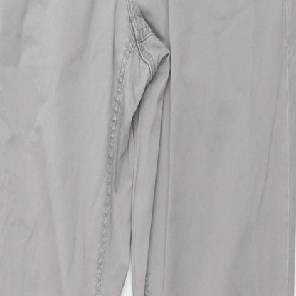 Womens UK Size S H&M Regular Fit Chino Grey Trousers