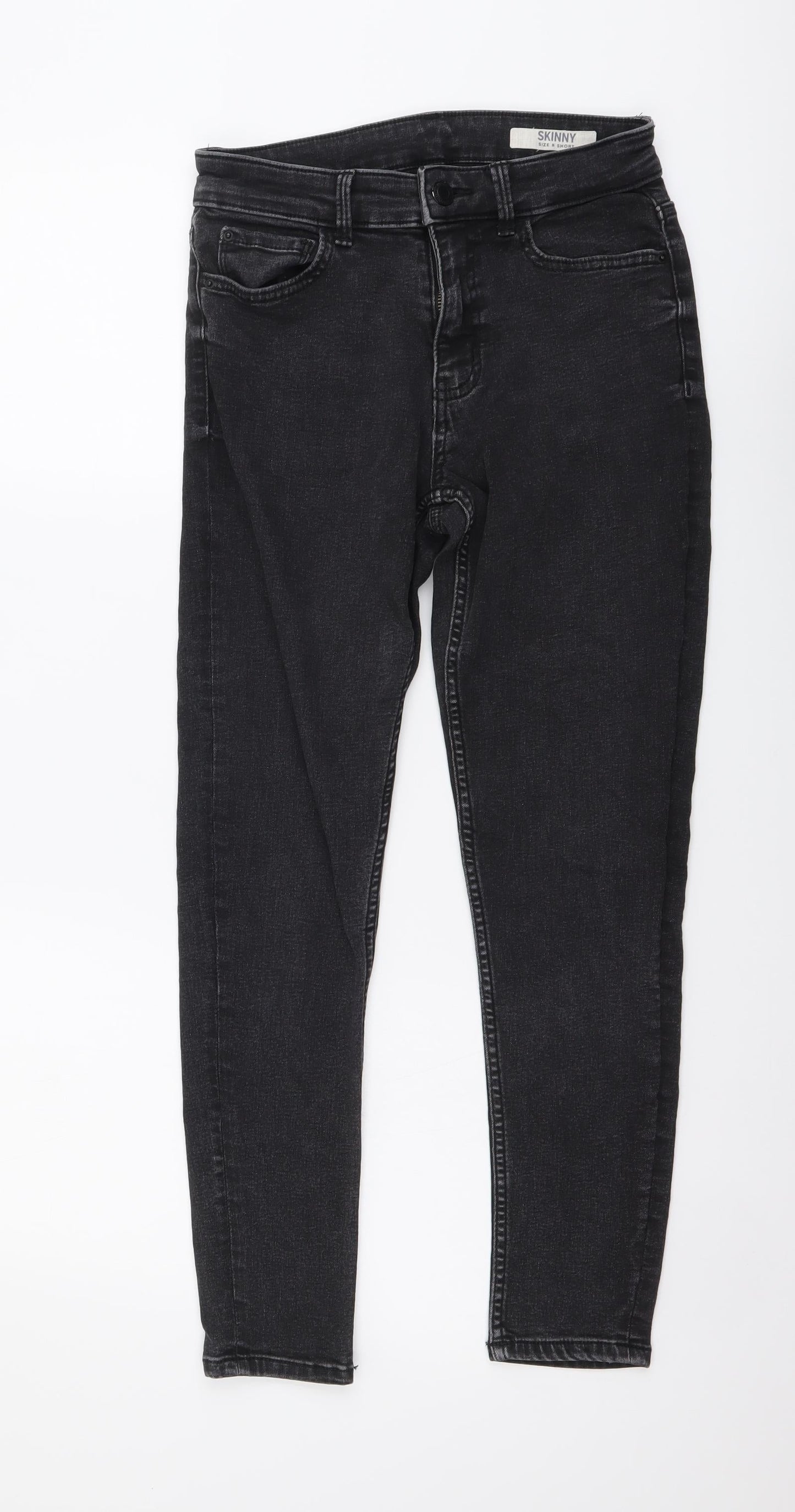 Womens UK Size 8 Marks and Spencer Regular Fit Skinny Grey Jeans