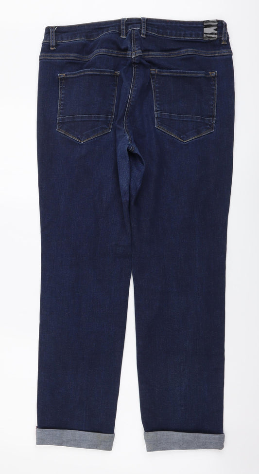 Sandwich Womens Blue Cotton Tapered Jeans Size 32 in L28 in Regular Button