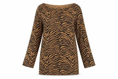 Womens UK Size 8 Dorothy Perkins Brown Basic Blouse