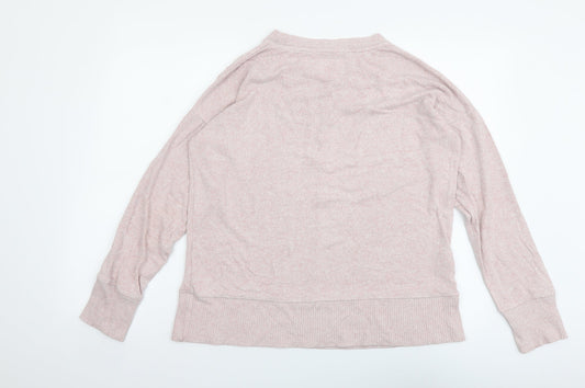 Womens UK Size 14 NEXT Pink Henley Jumper