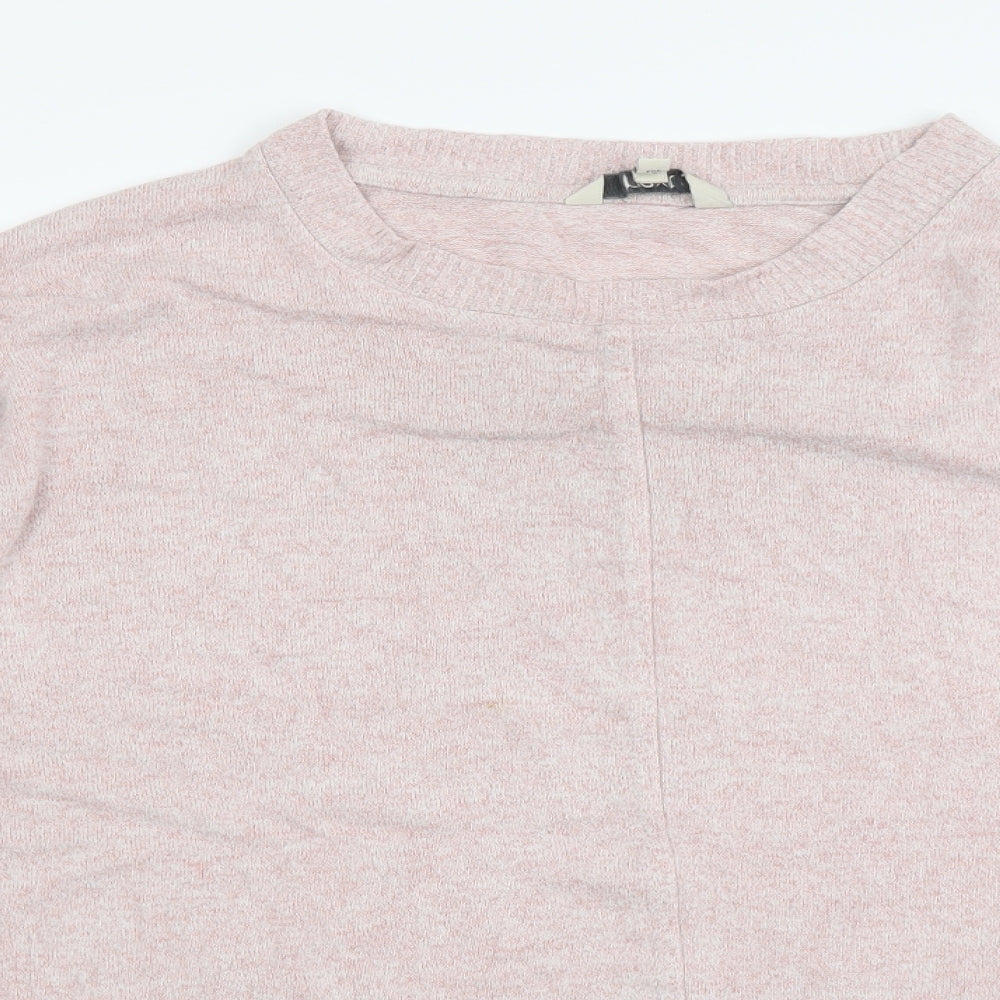 Womens UK Size 14 NEXT Pink Henley Jumper