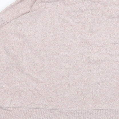Womens UK Size 14 NEXT Pink Henley Jumper